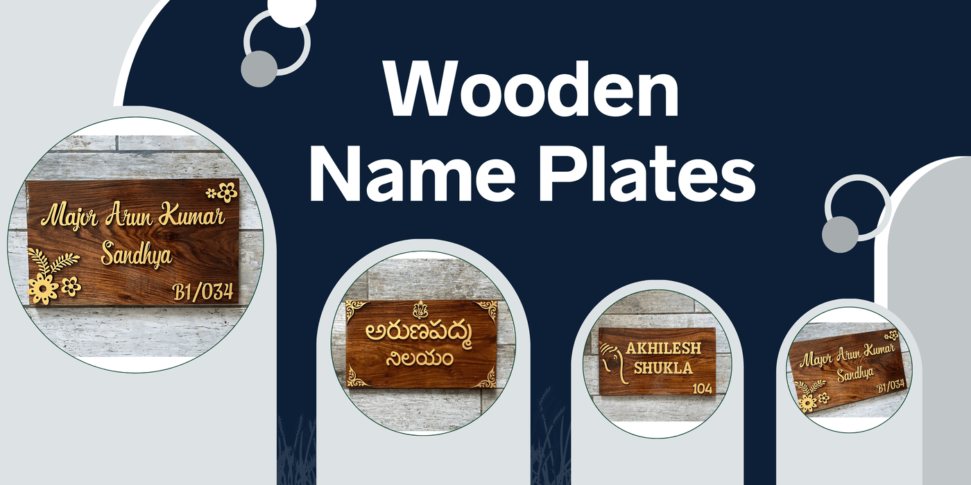 Wooden Name Plate