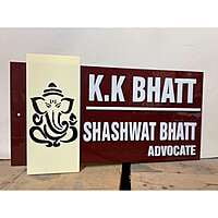 Acrylic Designer White Letter Nameplate