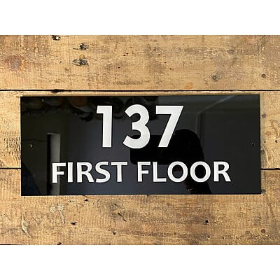 Personalize Your Home with the Acrylic House Number Name Plate | My Interior Factory