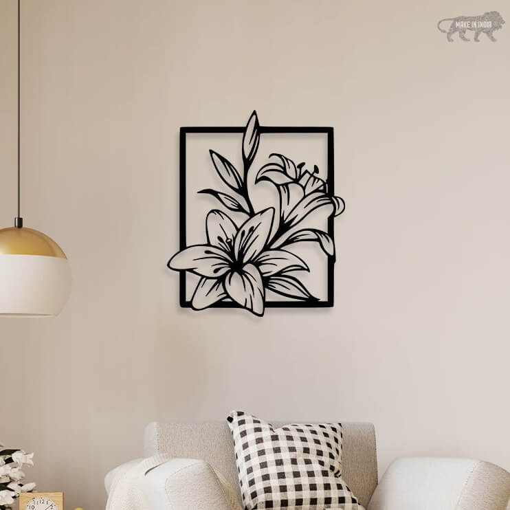 "Flower Prime Wood Wall Art - Unique & Elegant Home Decor | My Interior Factory"