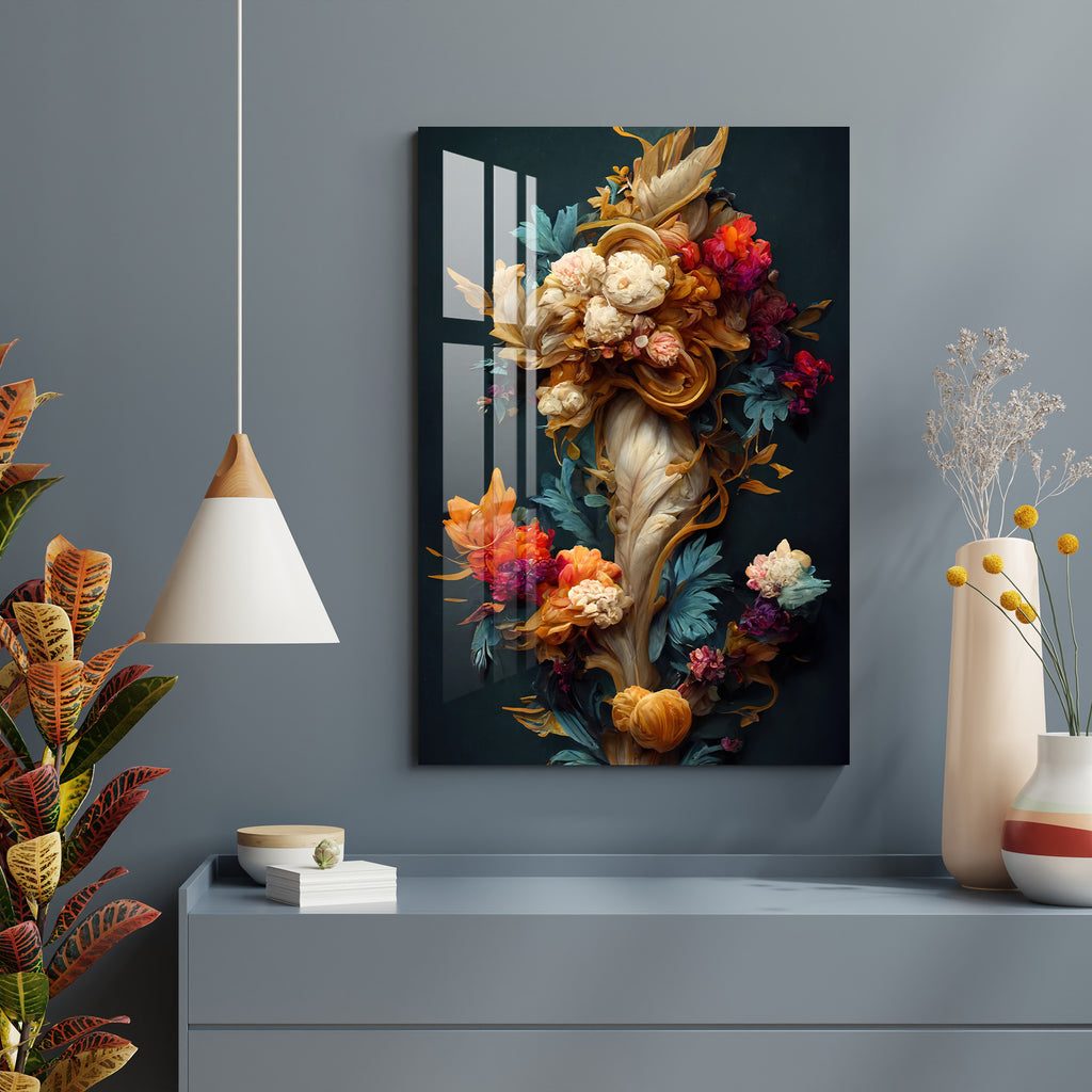 Alluring Colorful Flower Bouquet Acrylic Wall Art | My Interior Factory