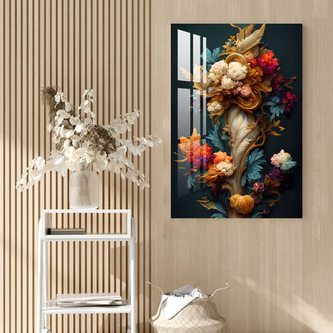 Alluring Colorful Flower Bouquet Acrylic Wall Art | My Interior Factory