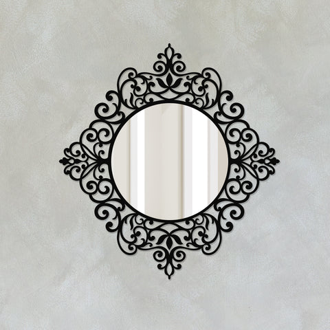 Antique Metal Wall Mirror - Prime Wood Wall Art | My Interior Factory