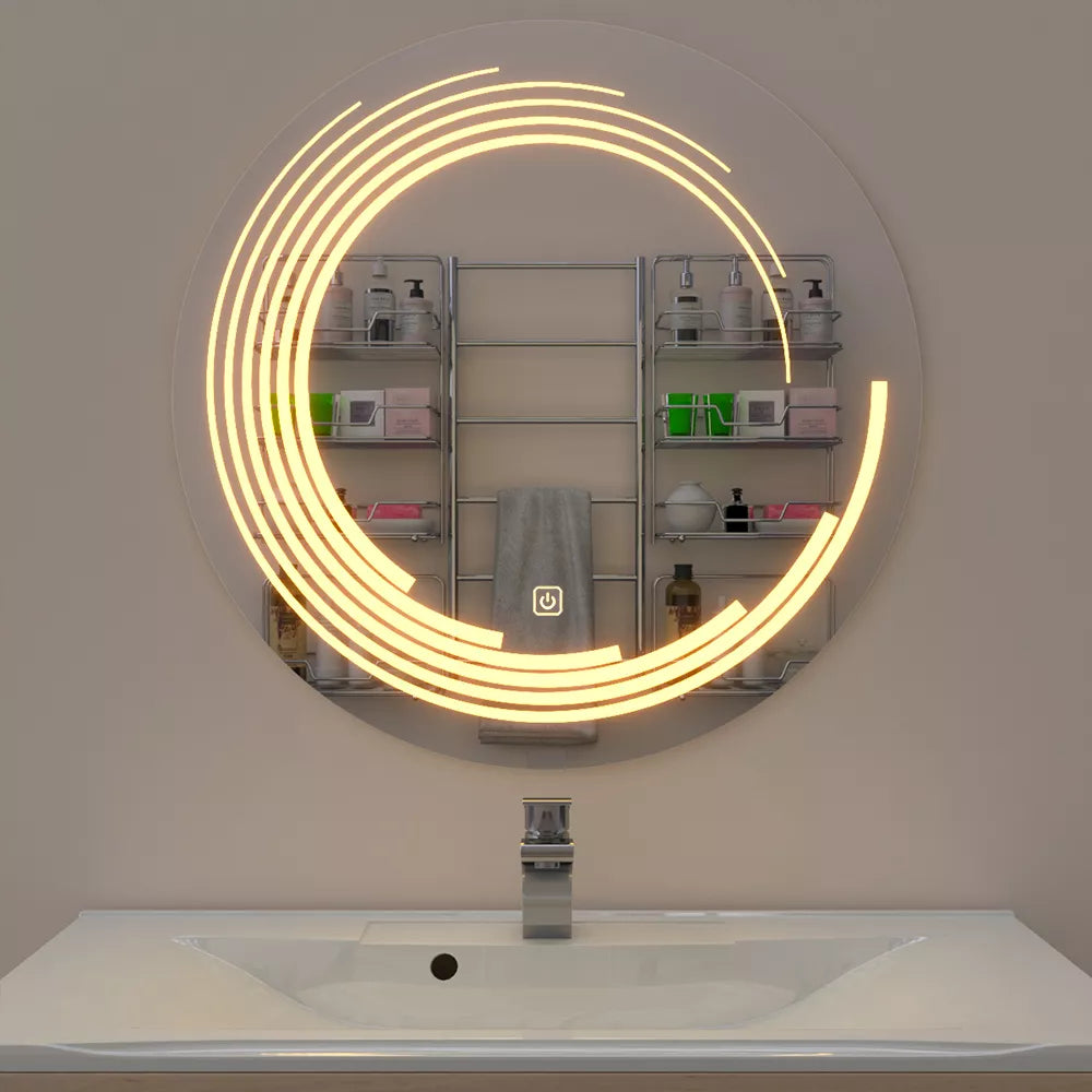 Dreamy Illusion LED Bathroom Mirror - Smart Touch Wall Mirror for Home & Office Decor | My Interior Factory