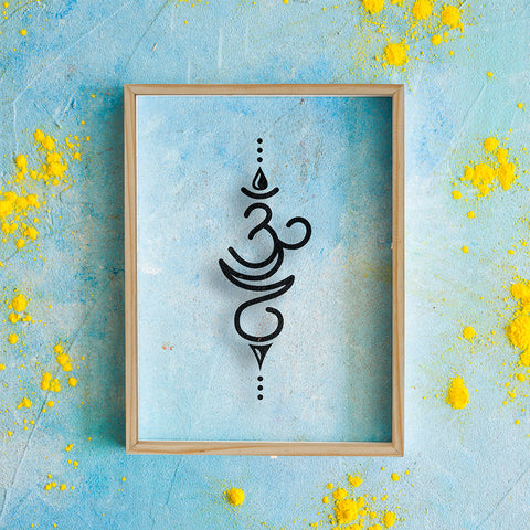 "Bring Peace and Harmony to Your Home with Attractive OM Sign Wall Art by My Interior Factory"