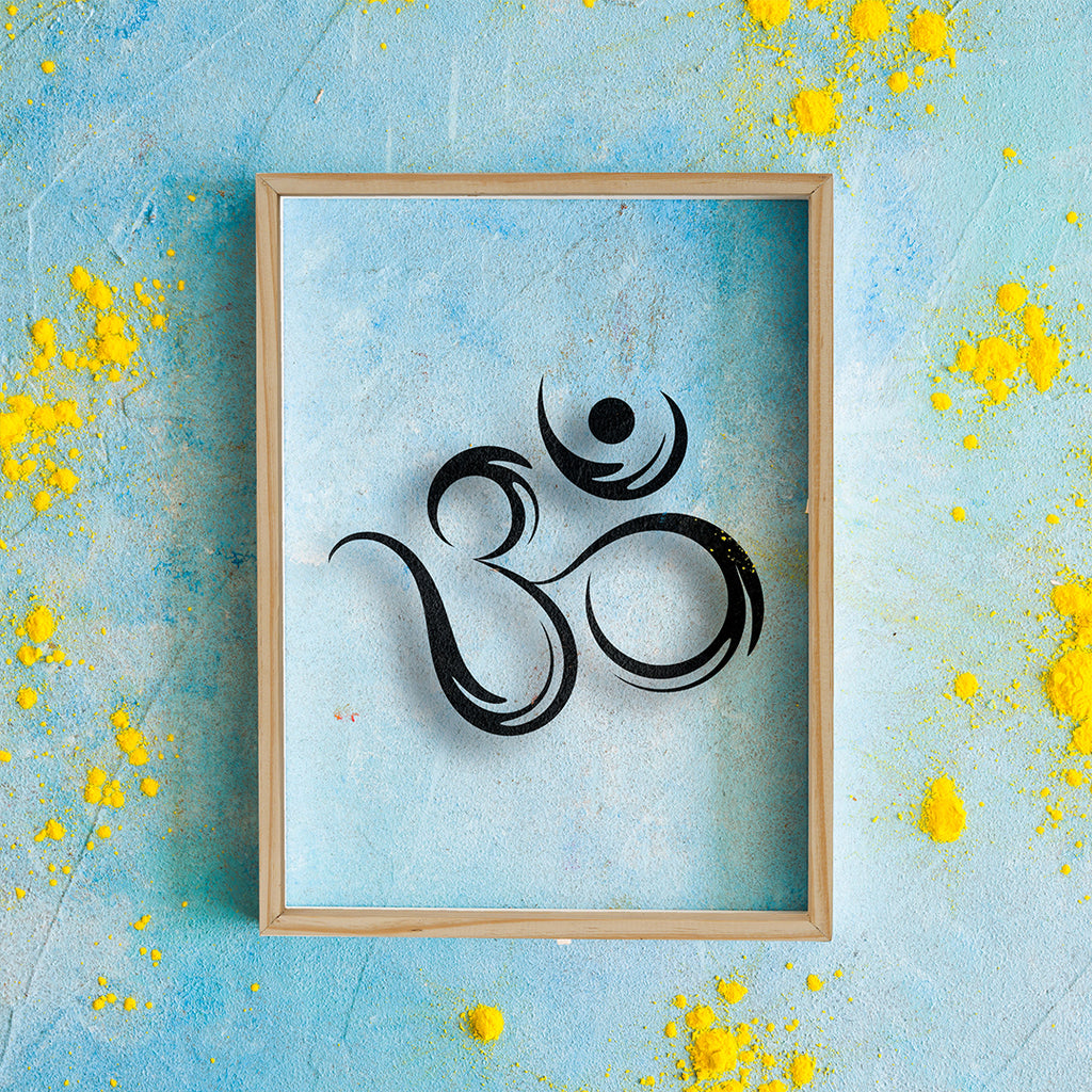 "Ultimate Om Shape Prime Wood Frame Wall Art | My Interior Factory"
