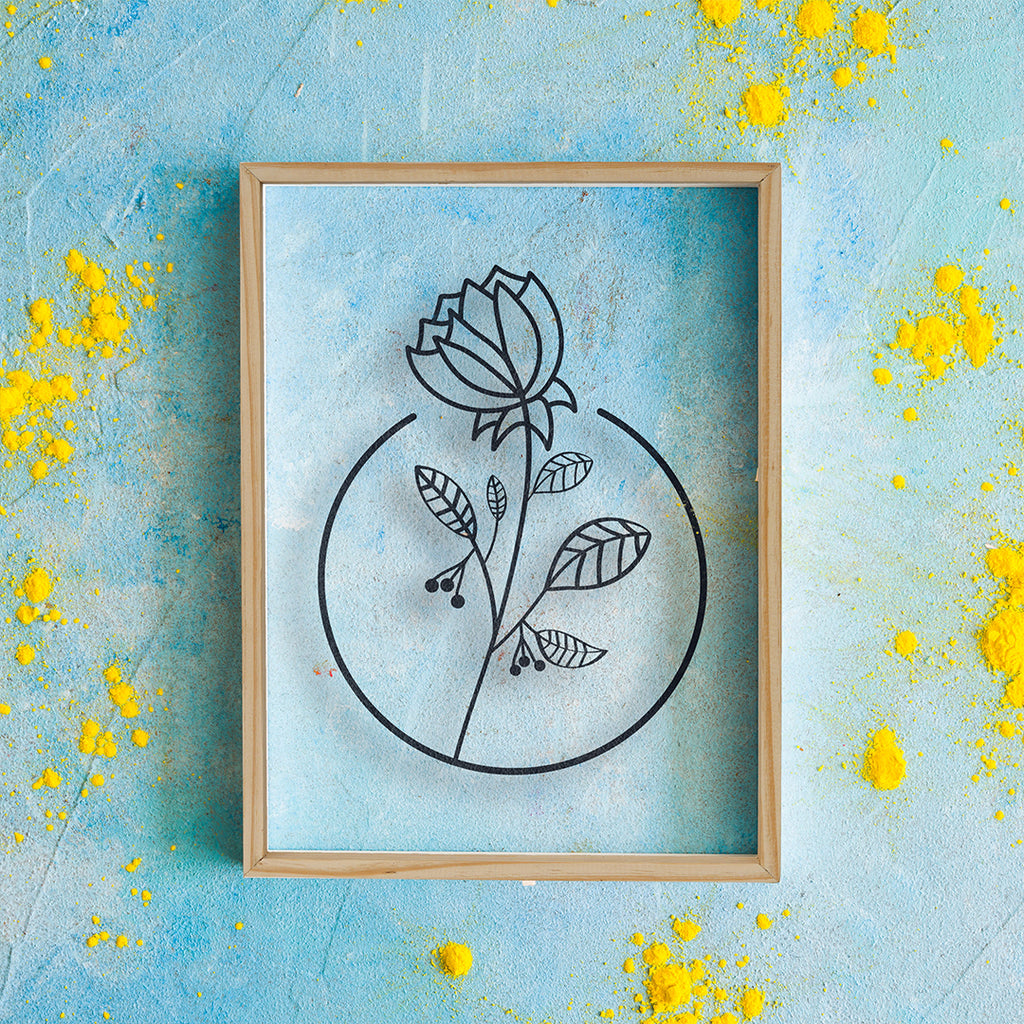 "Lovely Flower Prime Wood Frame Wall Art | My Interior Factory"
