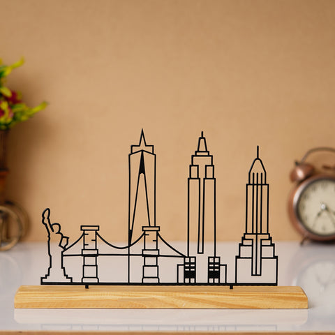 City Face Prime Wood Sculpture Wire Art | My Interior Factory
