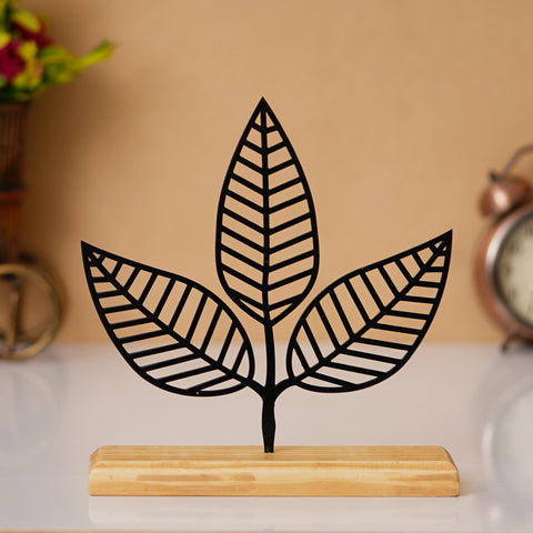 Lovely Leaf Prime Wood Sculpture - My Interior Factory's Exclusive Wire Art Décor
