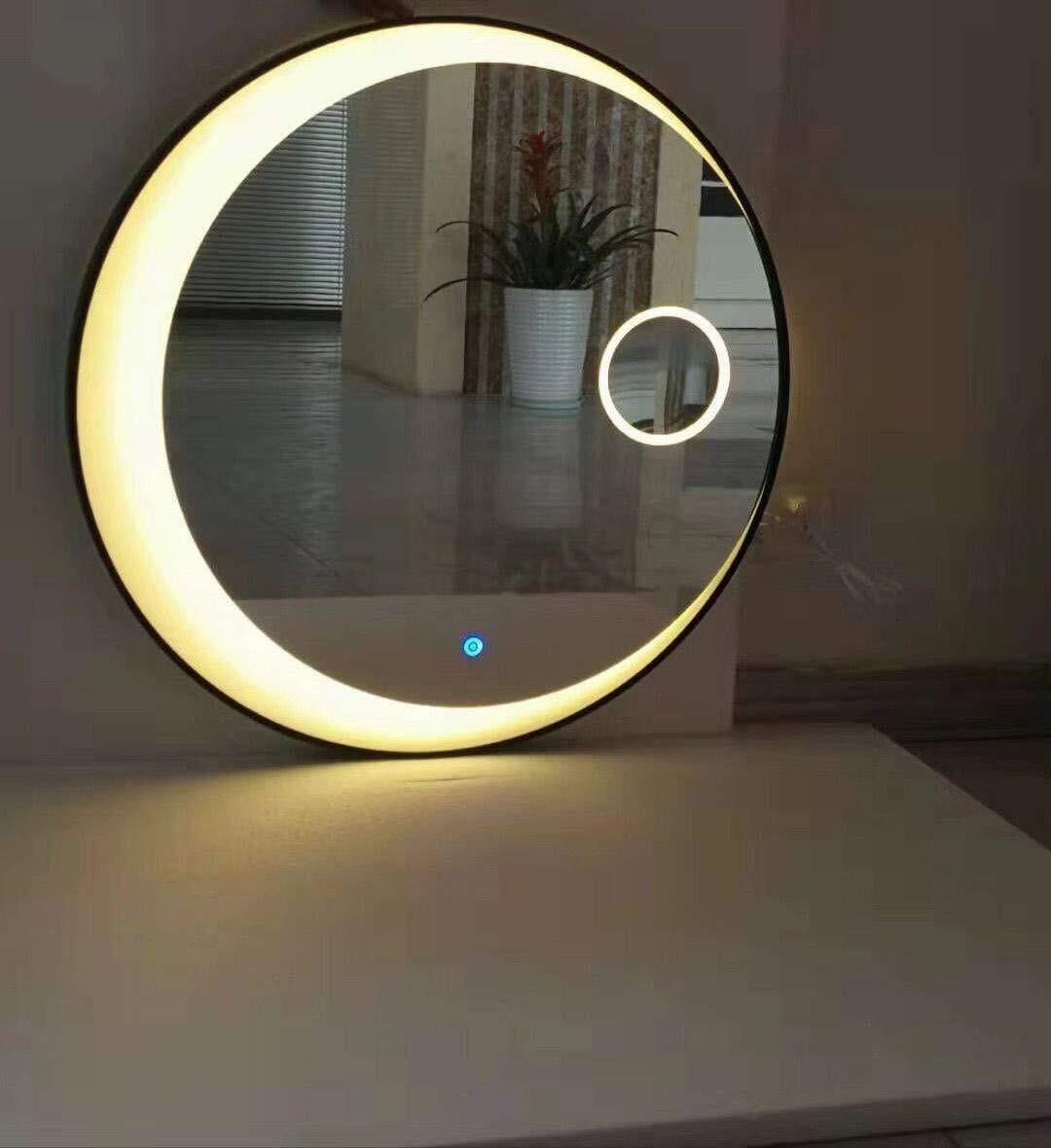 Rounded LED Mirror with Sensor Lights - 12" Smart Touch Wall Mirror
