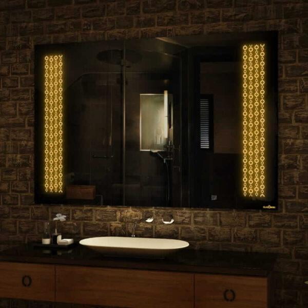 Rectangular Touch Sensor LED Mirror for Living Room-012