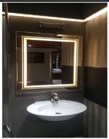 Square LED Touch Sensor Mirror for Washroom 05