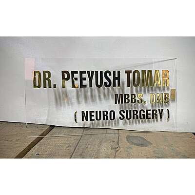 Doctor’s Acrylic Nameplate