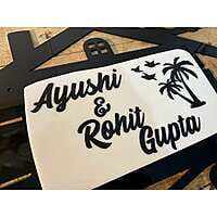 Hut Shape Designer Acrylic Home Nameplate Hut Shape Designer Acrylic Home Nameplate