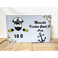 Indian Navy Acrylic LED Name Plate | My Interior Factory