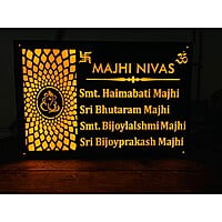 Illuminated LED House Name Plate – Acrylic Illuminated LED House Name Plate – Acrylic