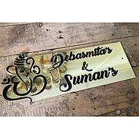 Mirror Shine Golden Acrylic Name Plate Mirror Shine Golden Acrylic Name Plate