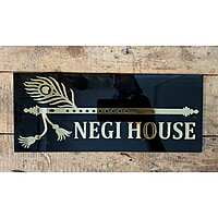 Peacock Pankh Acrylic Name Plate Peacock Pankh Acrylic Name Plate