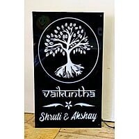 Tree Design Acrylic LED Home Name Plate Tree Design Acrylic LED Home Name Plate