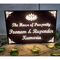 The House of Prosperity Lotus Name Plate | My Interior Factory
