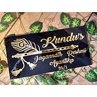 Bansuri Design Home Name Plate