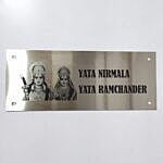 "Nirvana" Buddha-Engraved Stainless Steel Nameplate | My Interior Factory